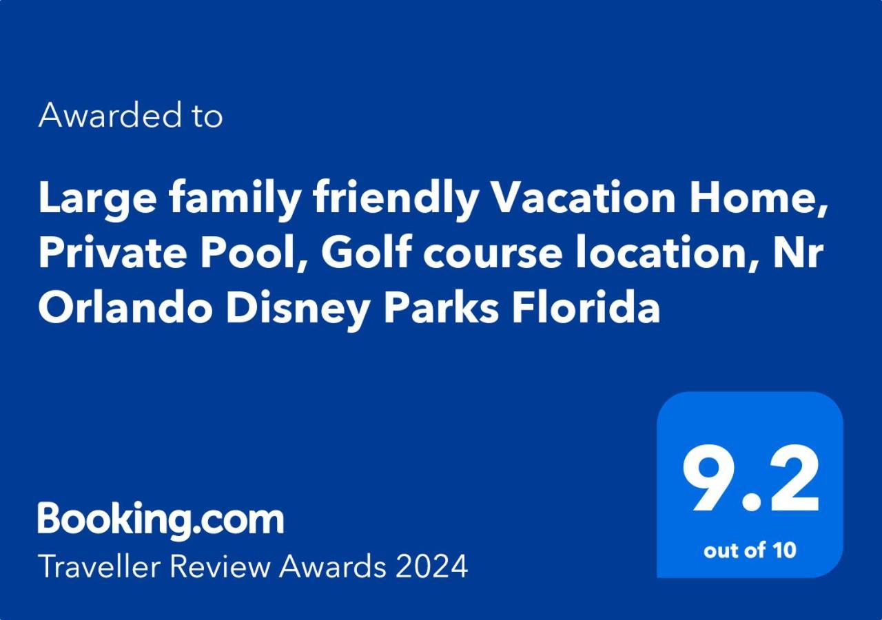 Large Family Friendly Vacation Home, Private Pool, Golf Course Location, Nr Orlando Disney Parks Florida Davenport Dış mekan fotoğraf
